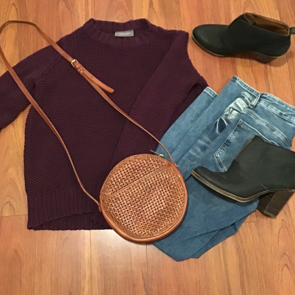 🍇Wooden Ships Grape Knit Crewneck Sweater